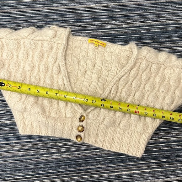 Catherine Malandrino Baby Alpaca Knit Bolero Shrug Chunky Sweater Size US S - Picture 4 of 9